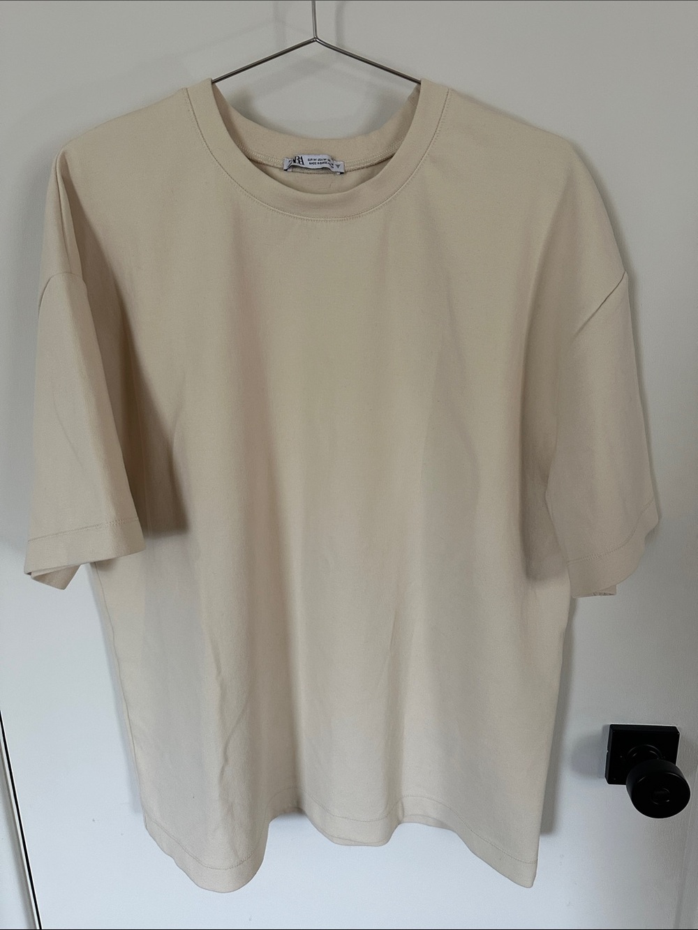 Boxy Crewneck T-Shirt - Cream